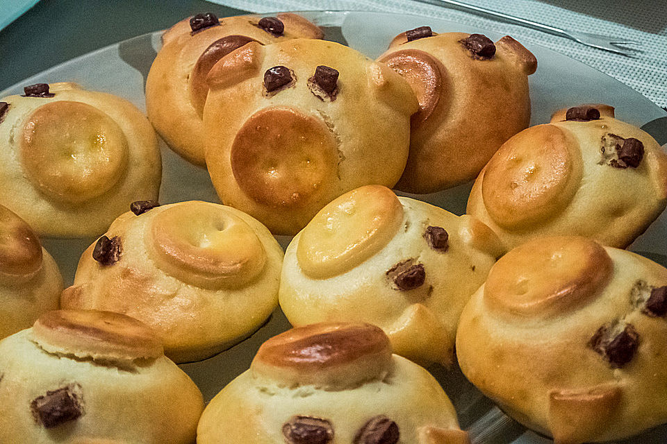 Schweinchen Dick   -  oder einfach leckere Quarkbrötchen