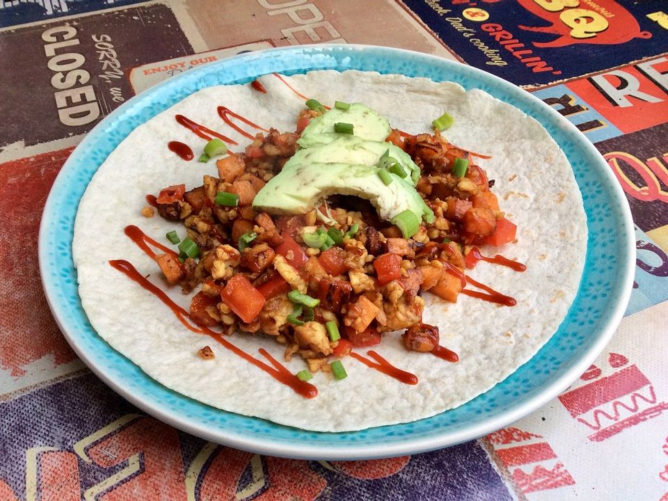 Würzige SüßkartoffelTempehTortillas von energybird Chefkoch