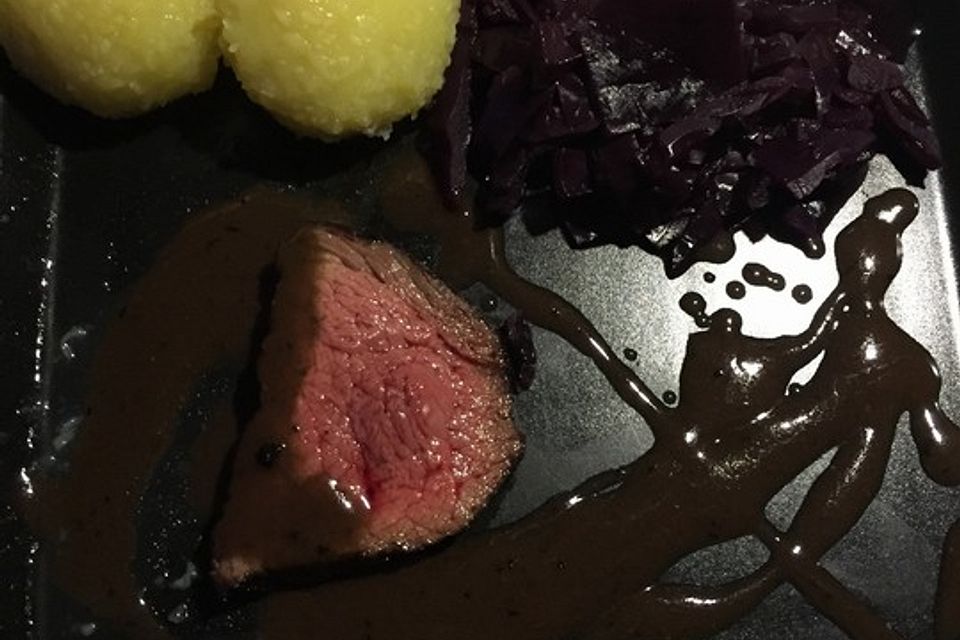 Falsches Filet sous vide gegart