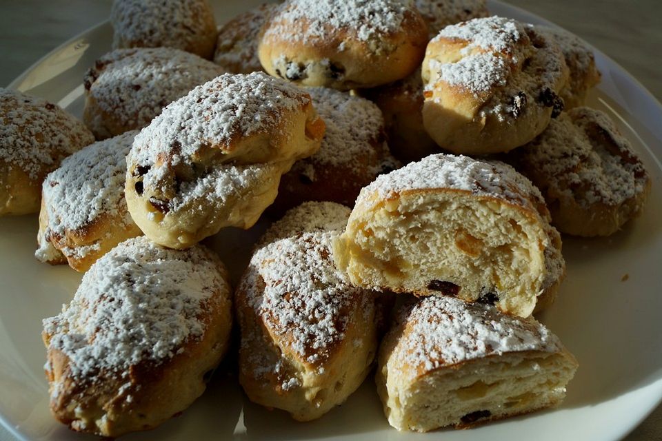 Stollen-Teilchen, locker und saftig