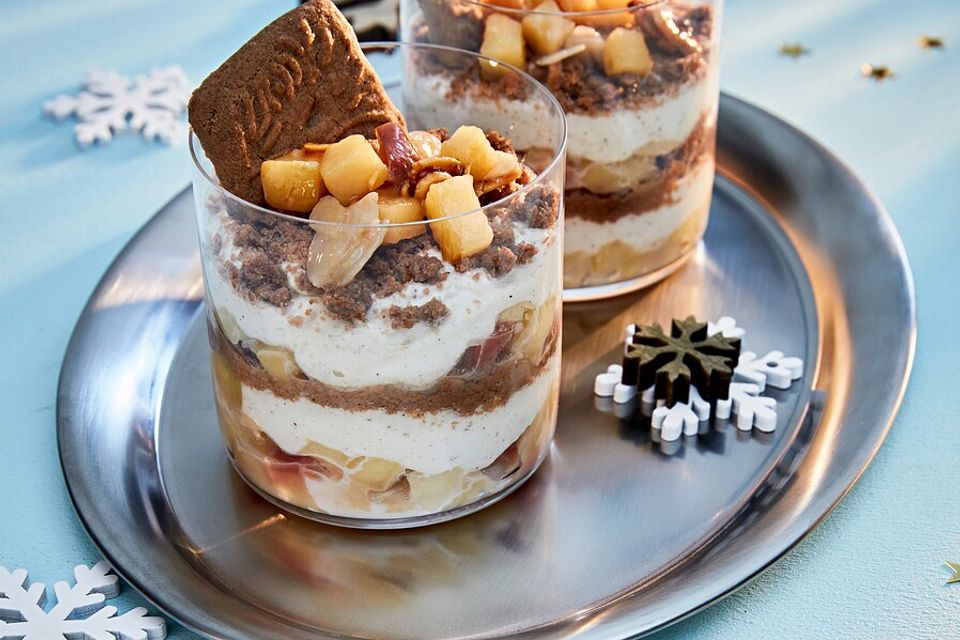 Bratapfel Tiramisu mit Spekulatius