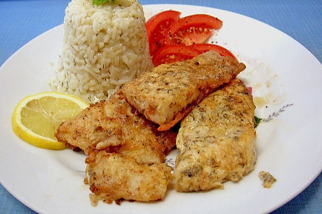 Gebackener Viktoriabarsch mit Kräuter-Reis von Kräuterjule| Chefkoch Gebackener Viktoriabarsch mit Kräuter-Reis von Kräuterjule| Chefkoch