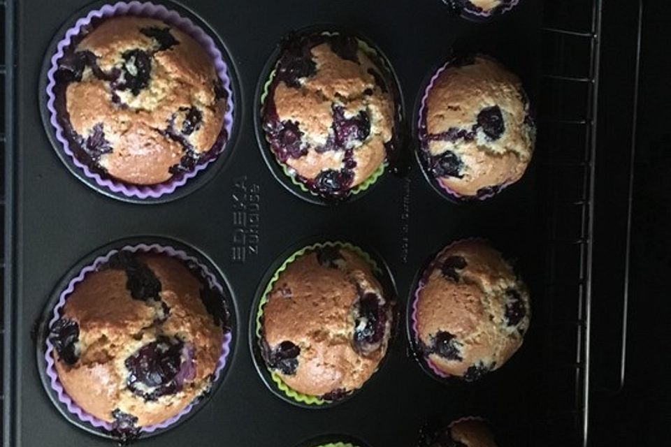 Blaubeer-Kichererbsen-Muffins