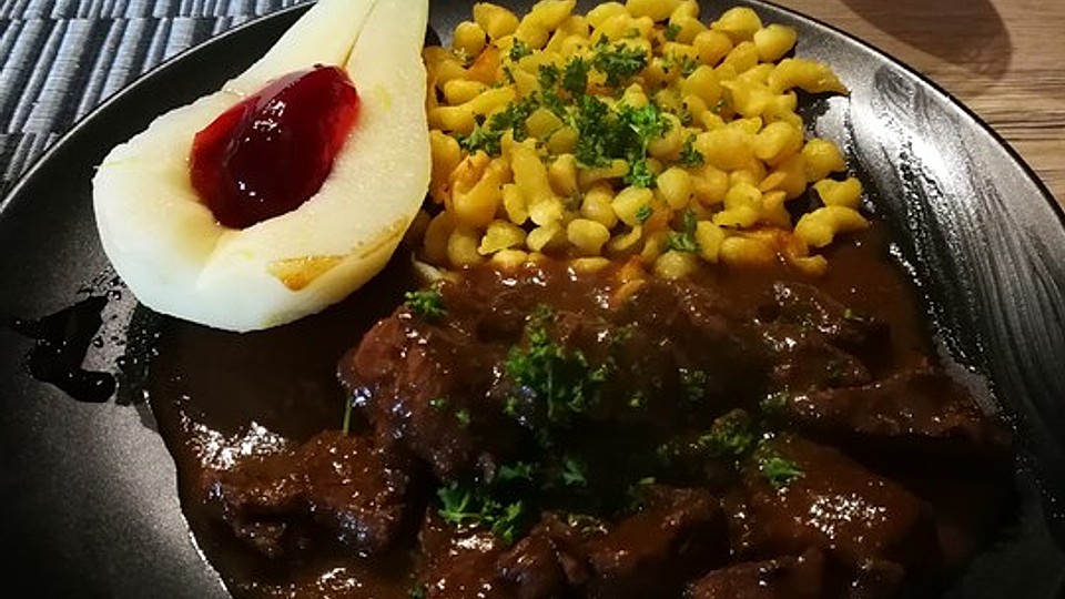 Rehgulasch Aus Der Keule Von Mosha Chefkoch 