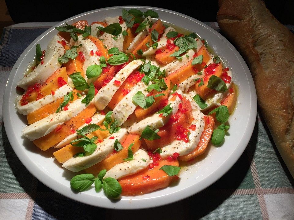 Papaya-Mozzarella-Salat von SessM| Chefkoch