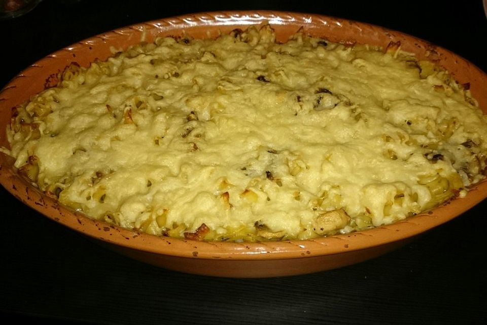 Nudel-Gorgonzola-Auflauf