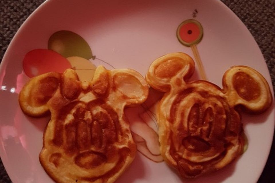 Mickey und Minnie Mouse-Waffeln