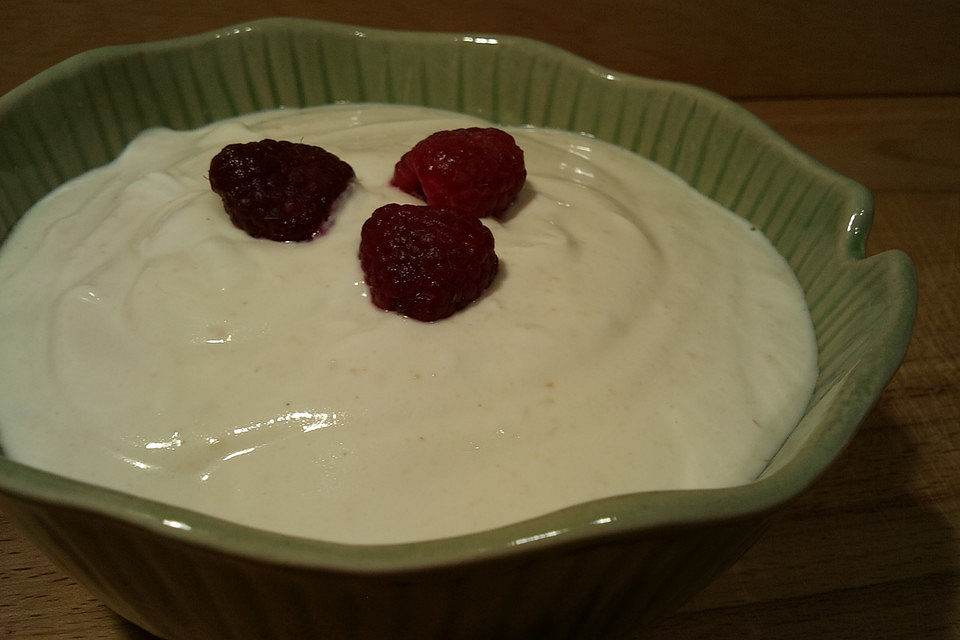 Magerquark mit Erdnussbutter