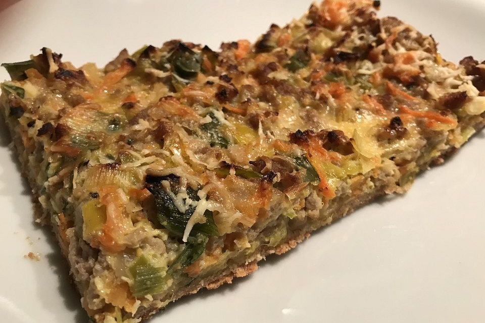 Hackfleisch-Gemüse-Quiche