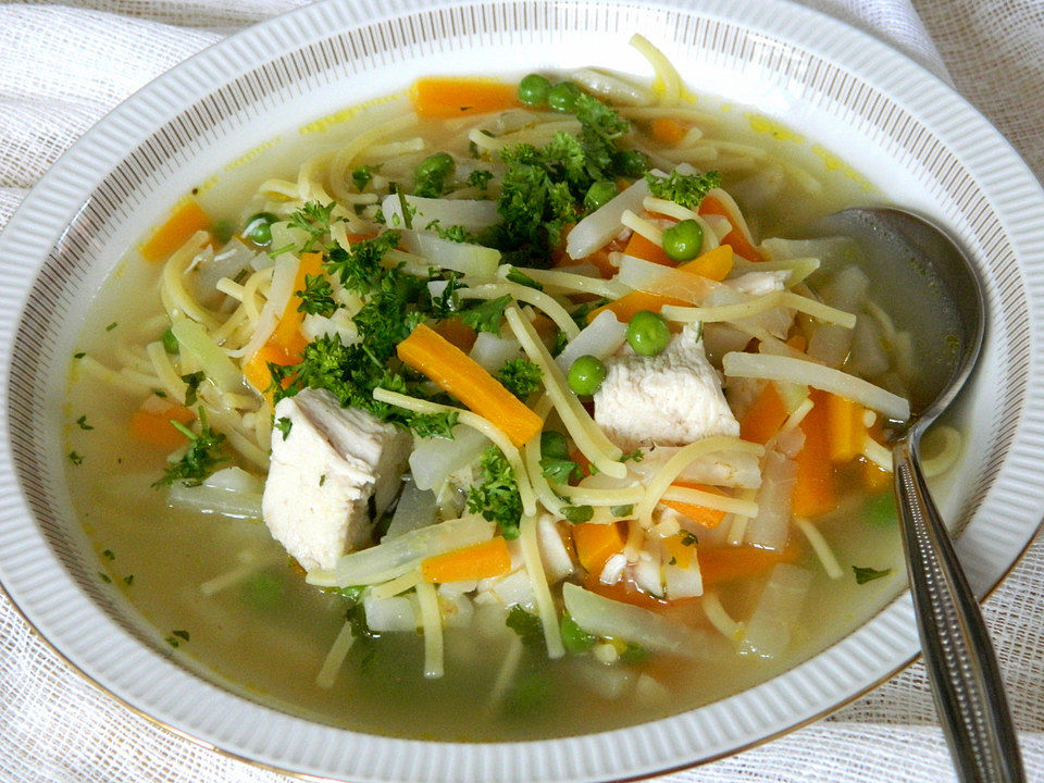 Hühner-Nudelsuppe mit Gemüse von Anaid55 | Chefkoch