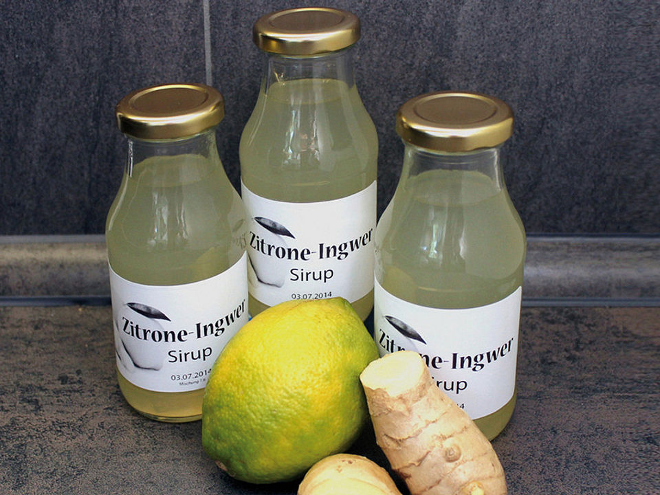 Zitronen-Ingwer-Sirup von Graphiker| Chefkoch