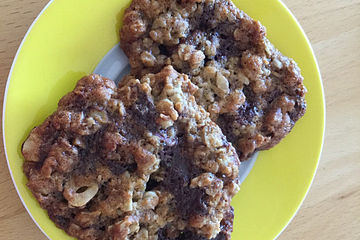 Urmelis knusprige Haferflockencookies mit Schokolade, Mandeln und einer Geheimzutat
