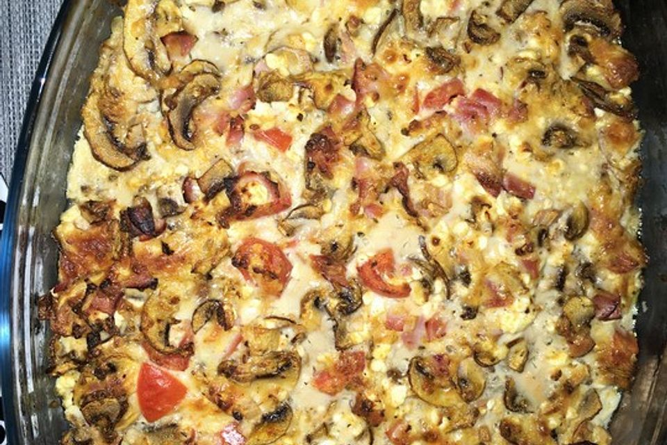 Low carb Pizza-Auflauf