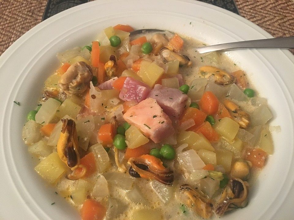 Muschelsuppe mit Edelfischen à la Gräte von Die_Gräte| Chefkoch