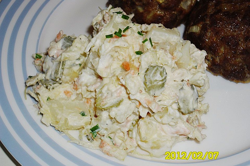 Kartoffelsalat mit Sauerkraut Kartoffelsalat mit Sauerkraut
