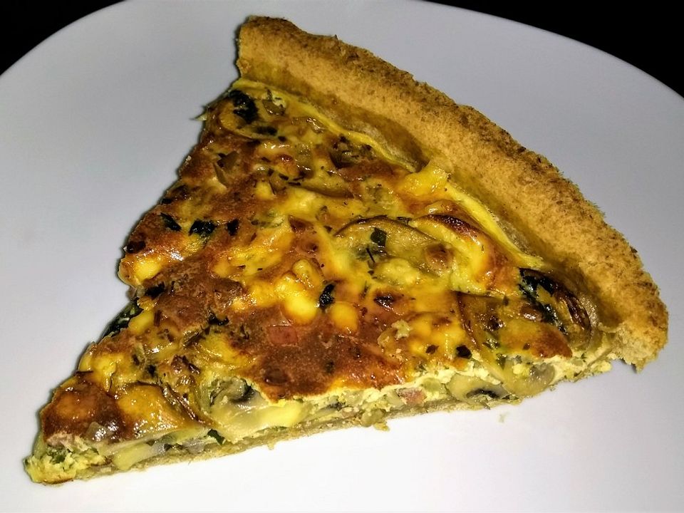 Champignonkuchen mit Speck und Käse von zuiko| Chefkoch