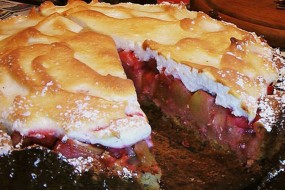 Rhabarber - Baiser - Kuchen