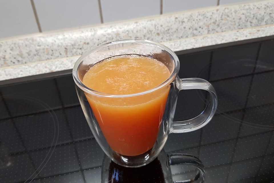 Ingwer-Shot mit Zitrone und Orange