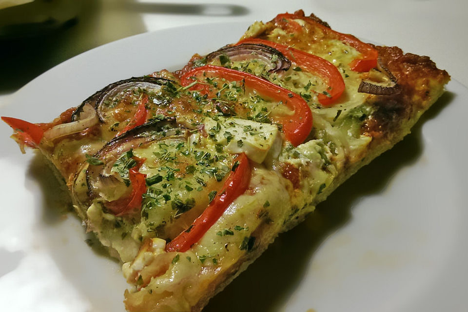 Griechische Pizza