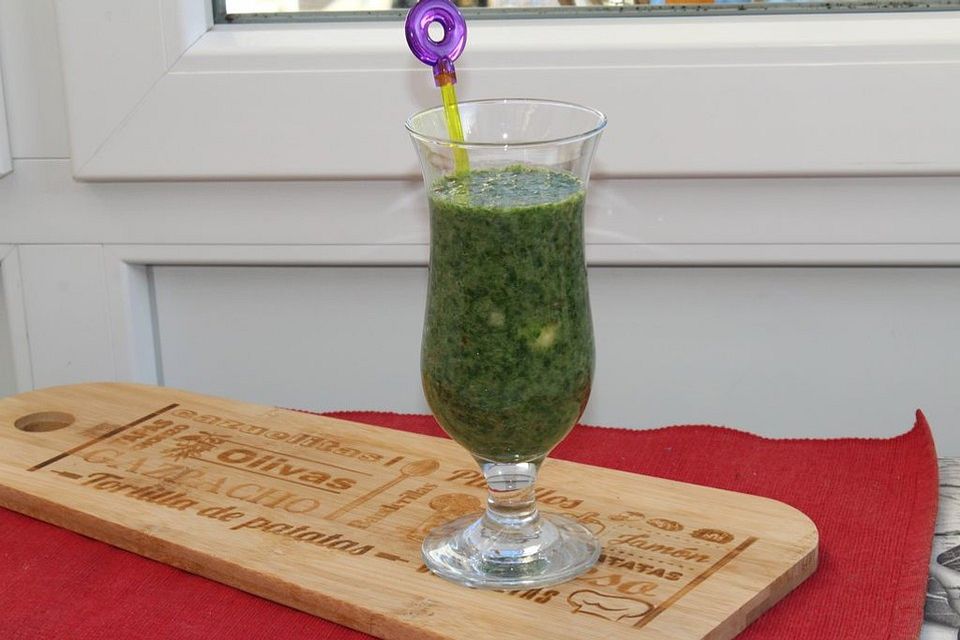 Grüner Smoothie Spinat-Banane