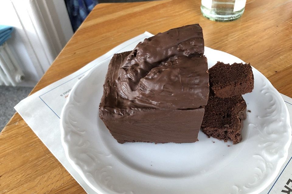 Mohnkuchen mit Schokoglasur Mohnkuchen mit Schokoglasur
