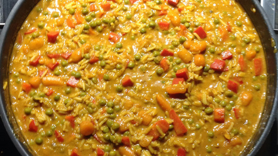 Schneller veganer Curryreis von energybird