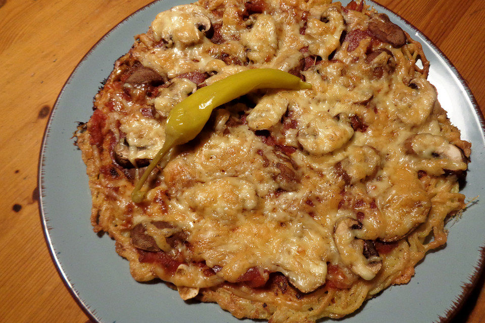 Ramen Pizza grillen oder backen