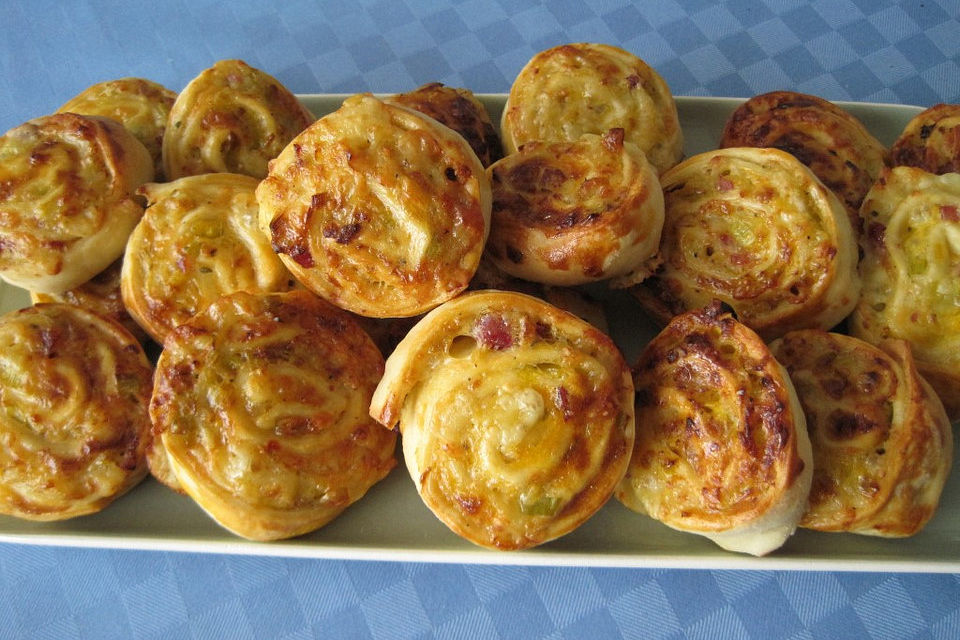 Flammkuchen-Schnecken