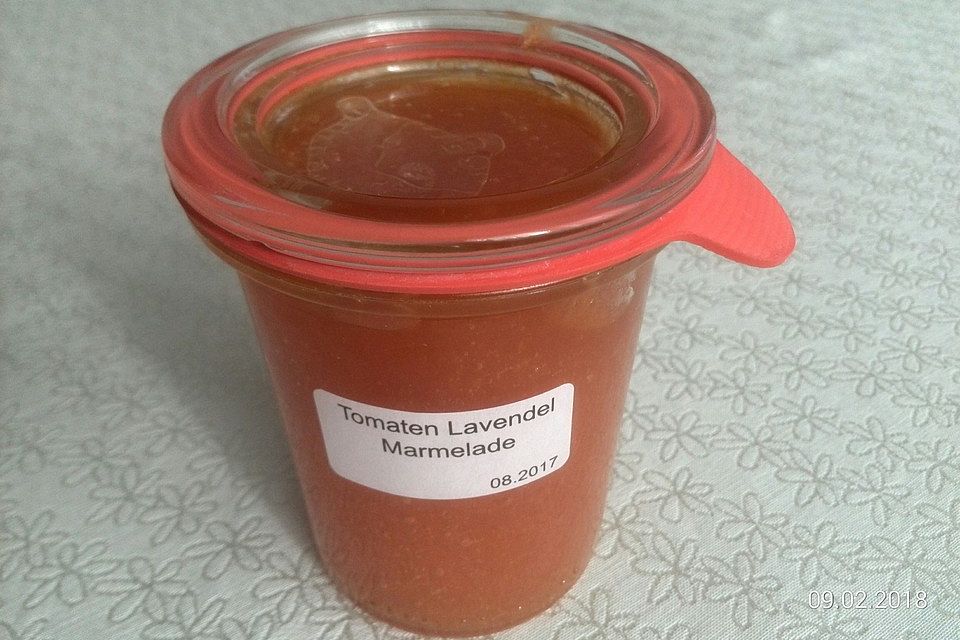 Gelbe Tomaten-Lavendel-Marmelade