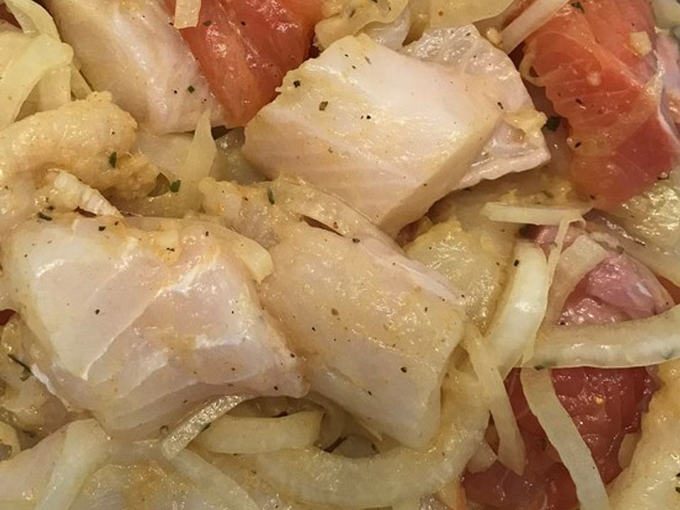 Fischpfanne in Curry-Schmand von LaBruixa| Chefkoch