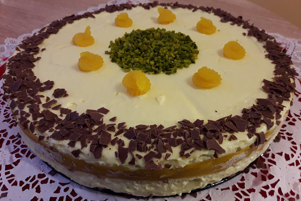 Keks-Mango-Torte