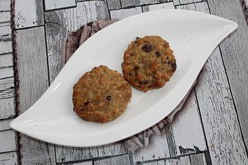 Haferflocken-Bananen-Cookies mit Schokotropfen