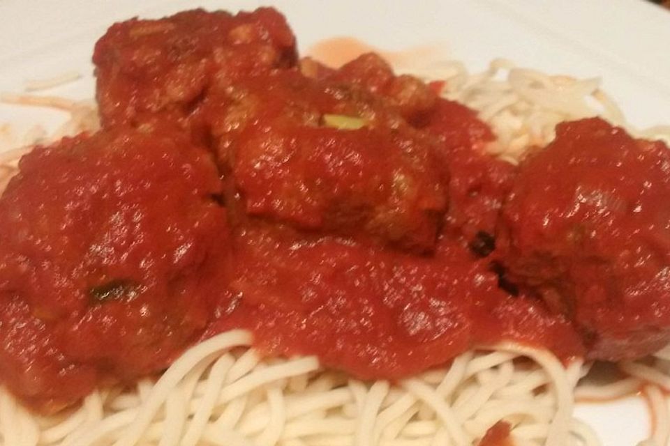 Spaghetti Chinoise mit Hackbällchen