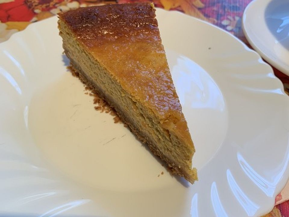Kürbis-Cheesecake mit Karamellsauce von schnecke1805| Chefkoch