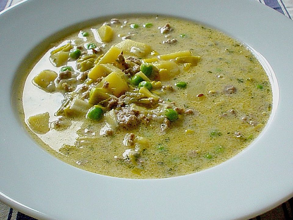 Käse - Hackfleisch - Suppe mit Gemüse von 1st_Maxi| Chefkoch
