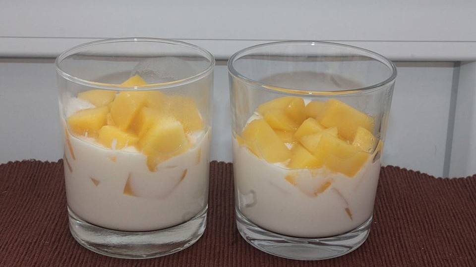 Kefir-Quarkcreme mit Mango-Limetten-Ragout von patty89| Chefkoch