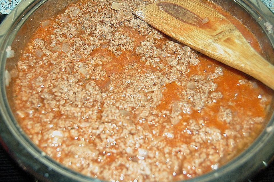 Lasagne mit Hackfleisch und Pilzen