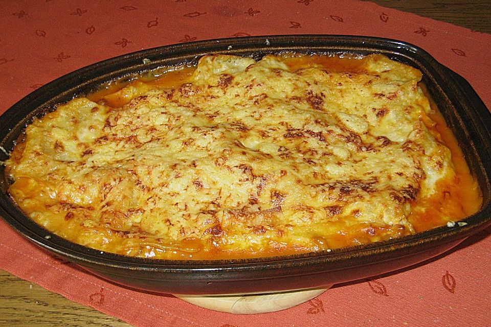 Lasagne mit Hackfleisch und Pilzen