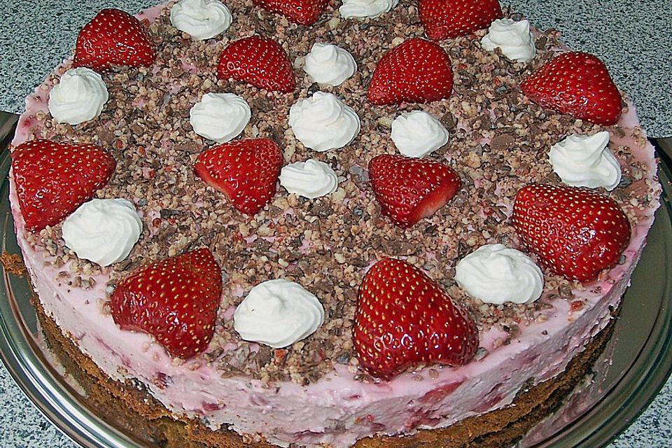 Erdbeer - Quark - Torte mit Joghurette