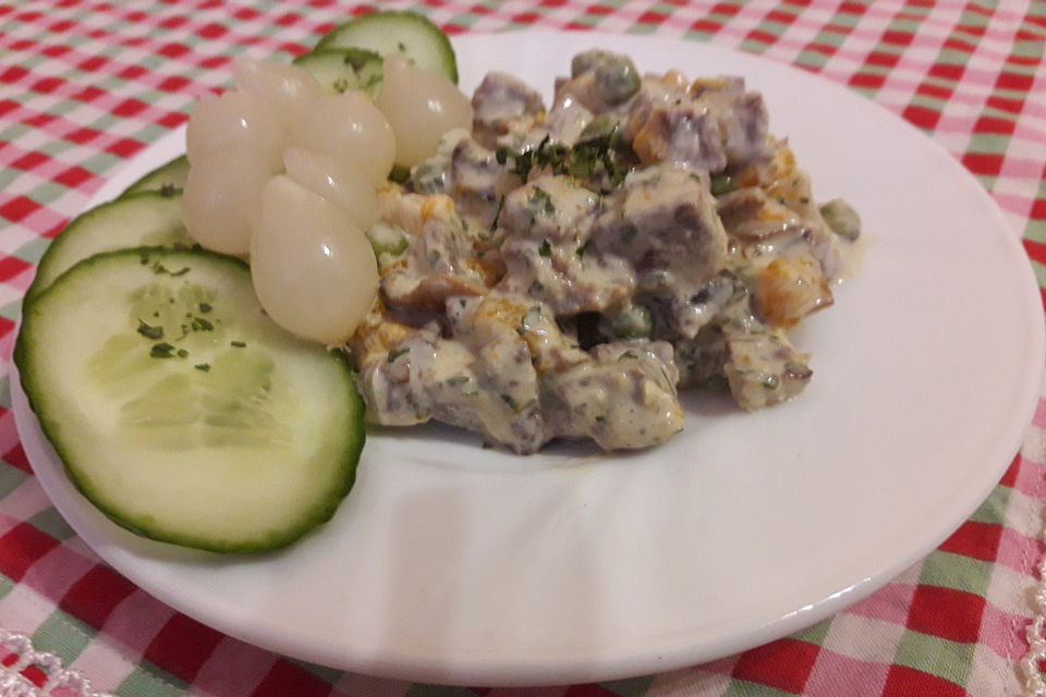 Fleischsalat selbst gemacht