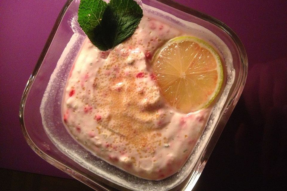 Himbeer-Mojito-Creme