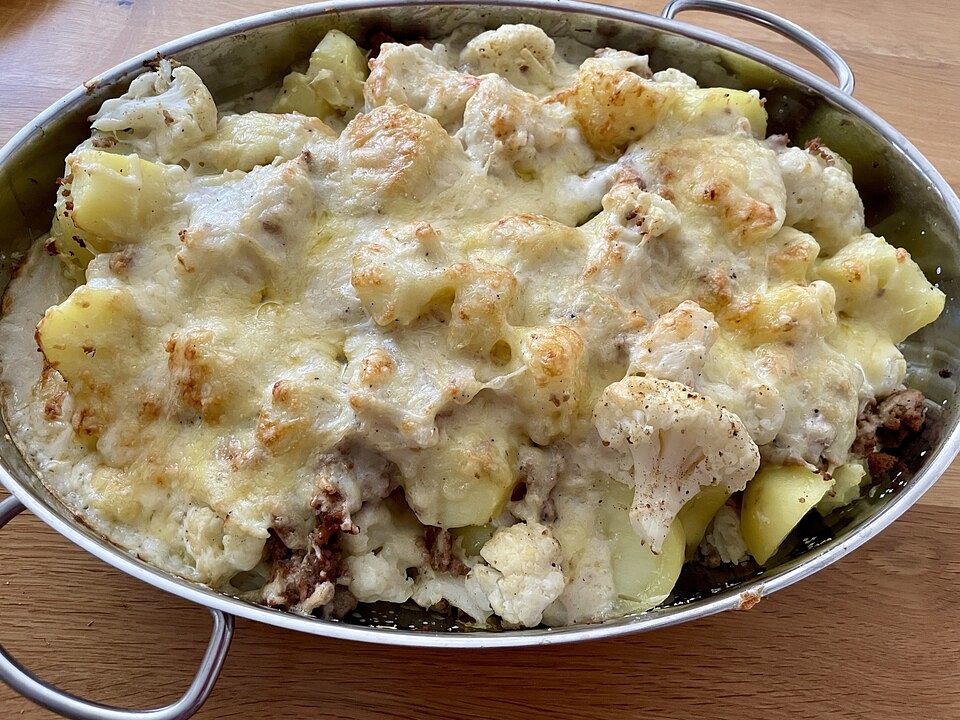Blumenkohl-Kartoffel-Hackfleisch-Auflauf von Hemdenmatz| Chefkoch