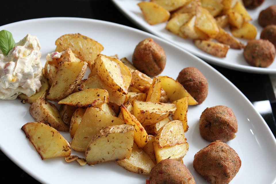 Yotas Kartoffeln aus dem Ofen mit viel Knoblauch