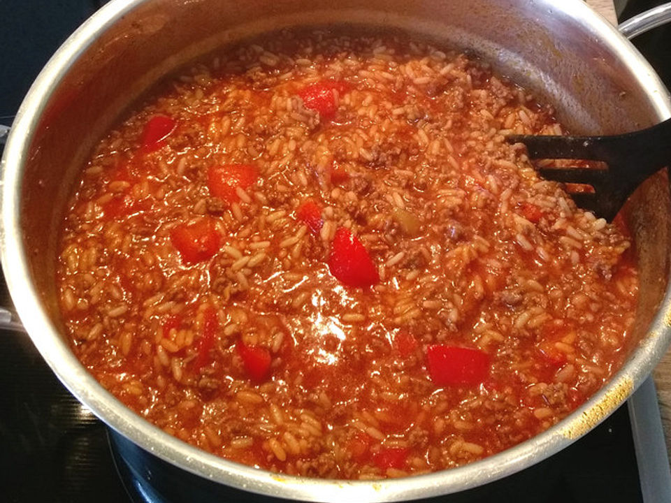 Hacktopf mit Reis und Paprika von Chris0440| Chefkoch