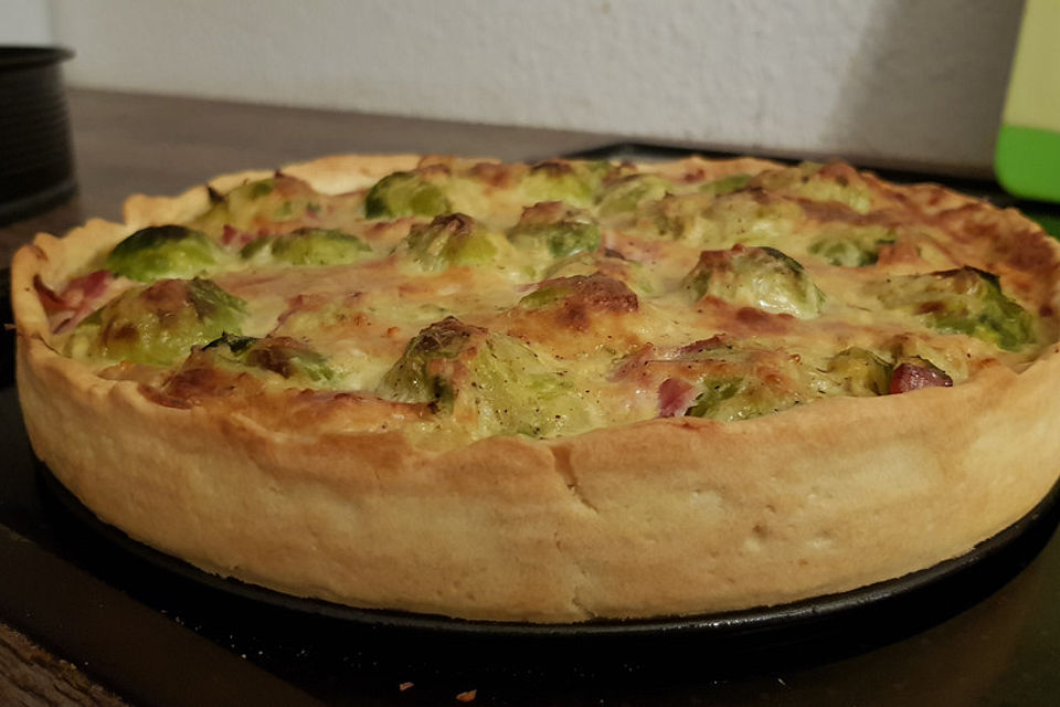 Rosenkohl-Schinken-Quiche