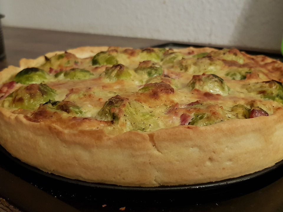 Rosenkohl-Schinken-Quiche von Linalinse| Chefkoch
