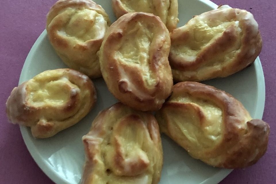 Puddingschnecken mit Vanille Puddingschnecken mit Vanille