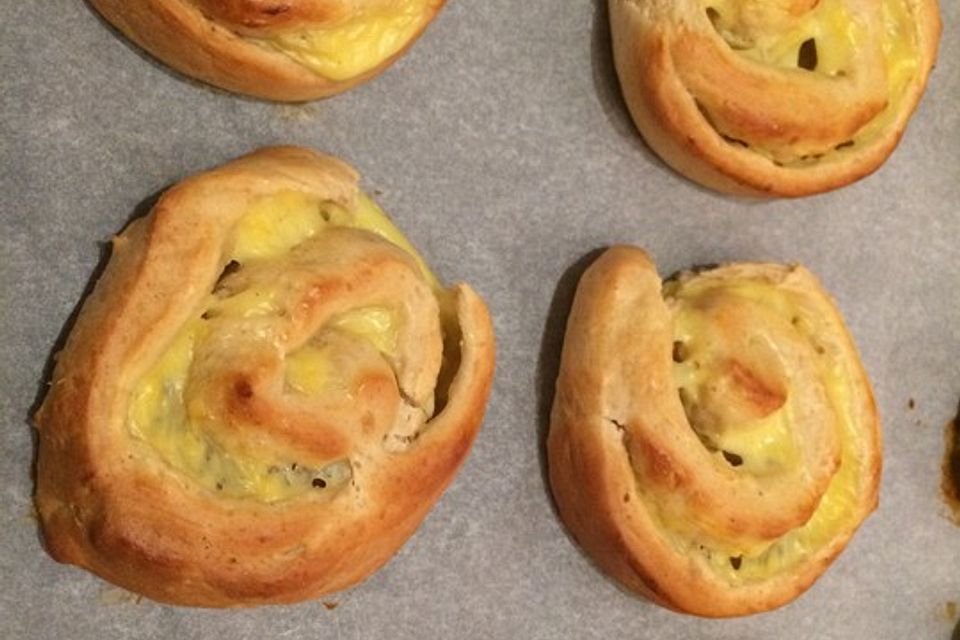 Puddingschnecken mit Vanille Puddingschnecken mit Vanille