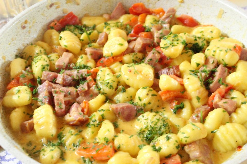 Kasseler-Gnocchi-Pfanne