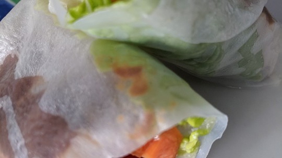 Summer Rolls Mit Erdnusssosse Von Hechtsheimer Chefkoch 